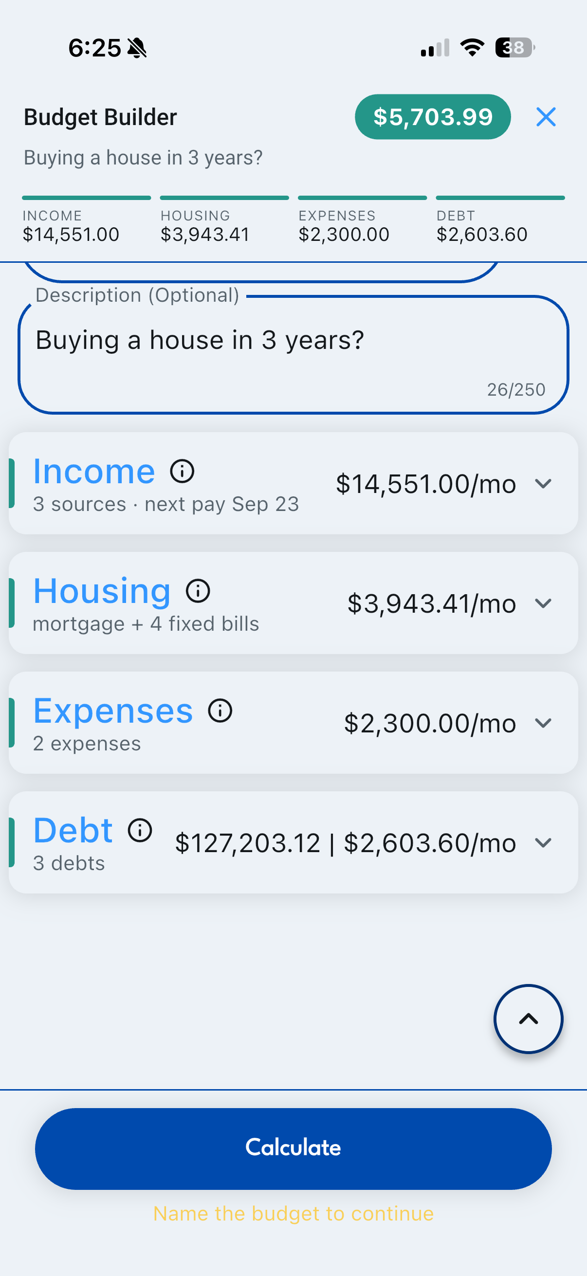 Budget builder