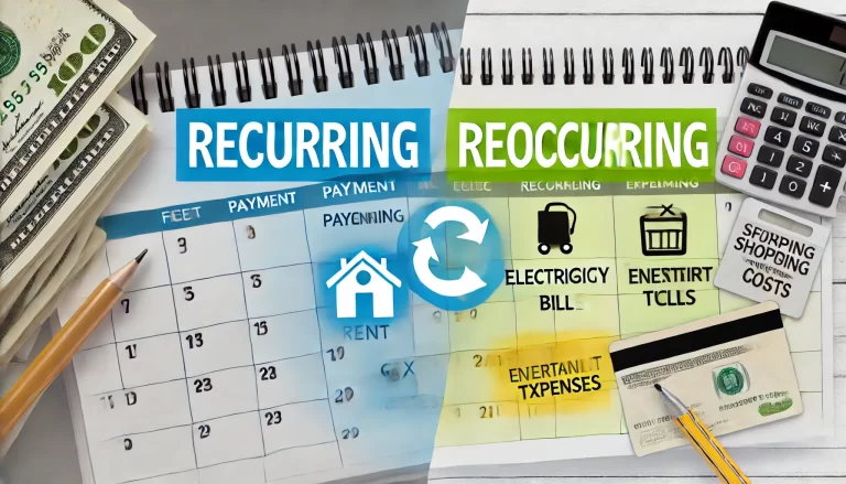 Reoccurring vs Recurring Expenses: How They Affect Your Budget